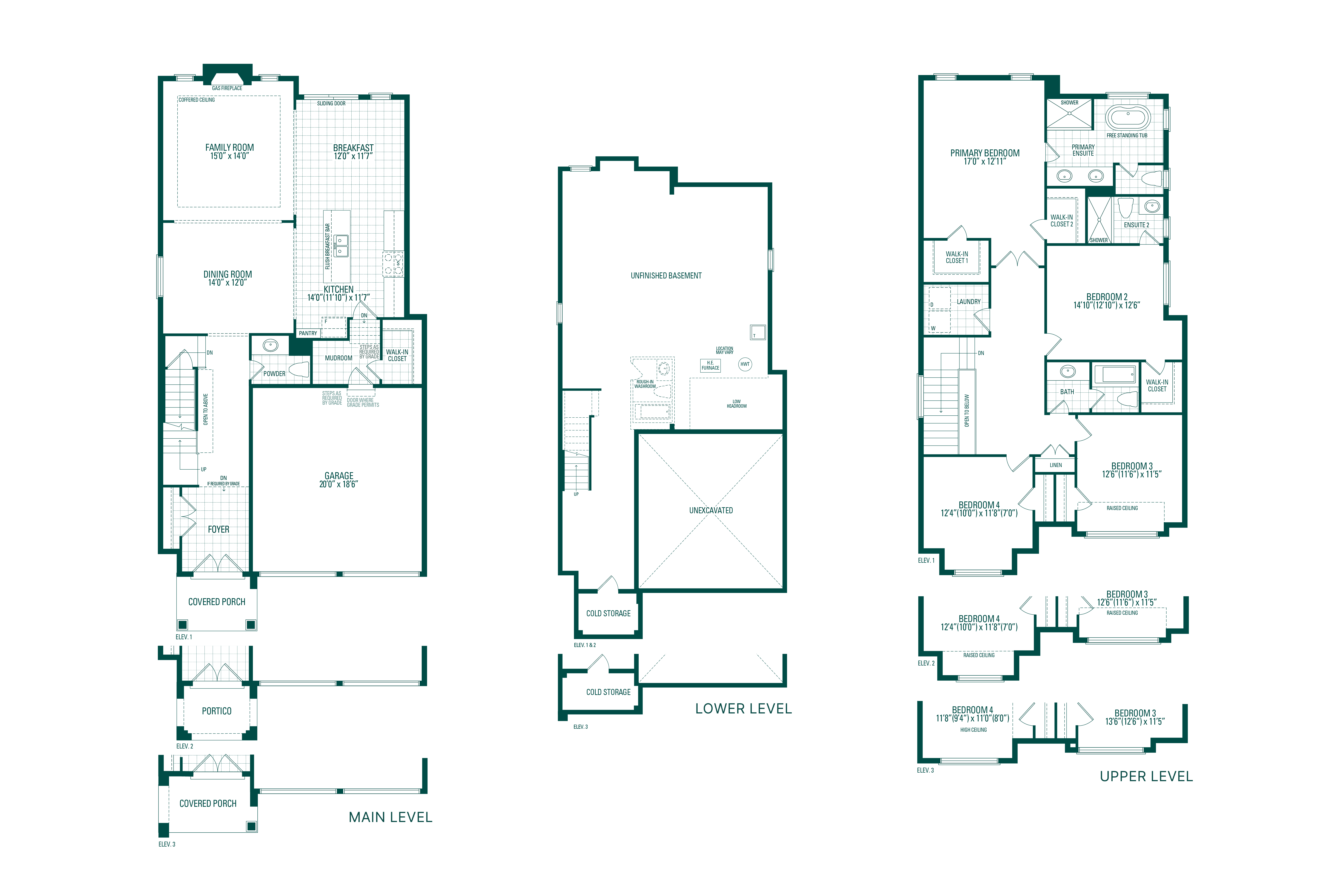 Lake 3 floor plan — 2,668 sq.ft.